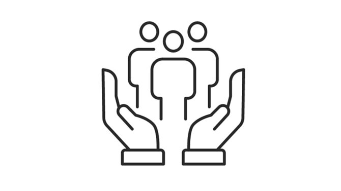 Graphic People in one hand